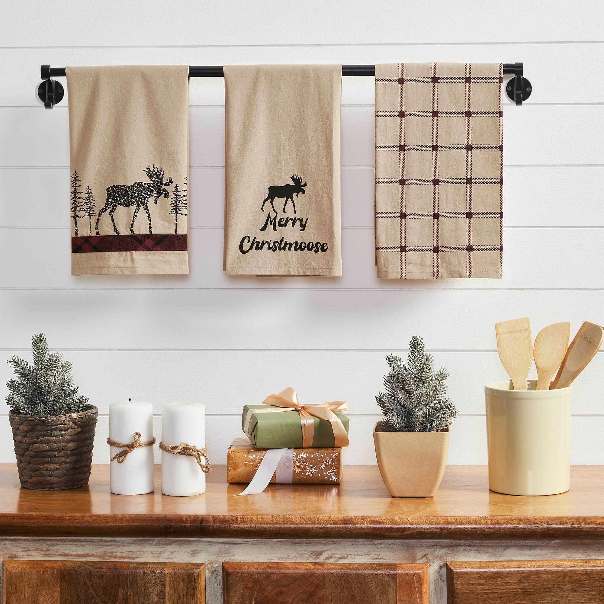 Moose Dishtowel Set of 2