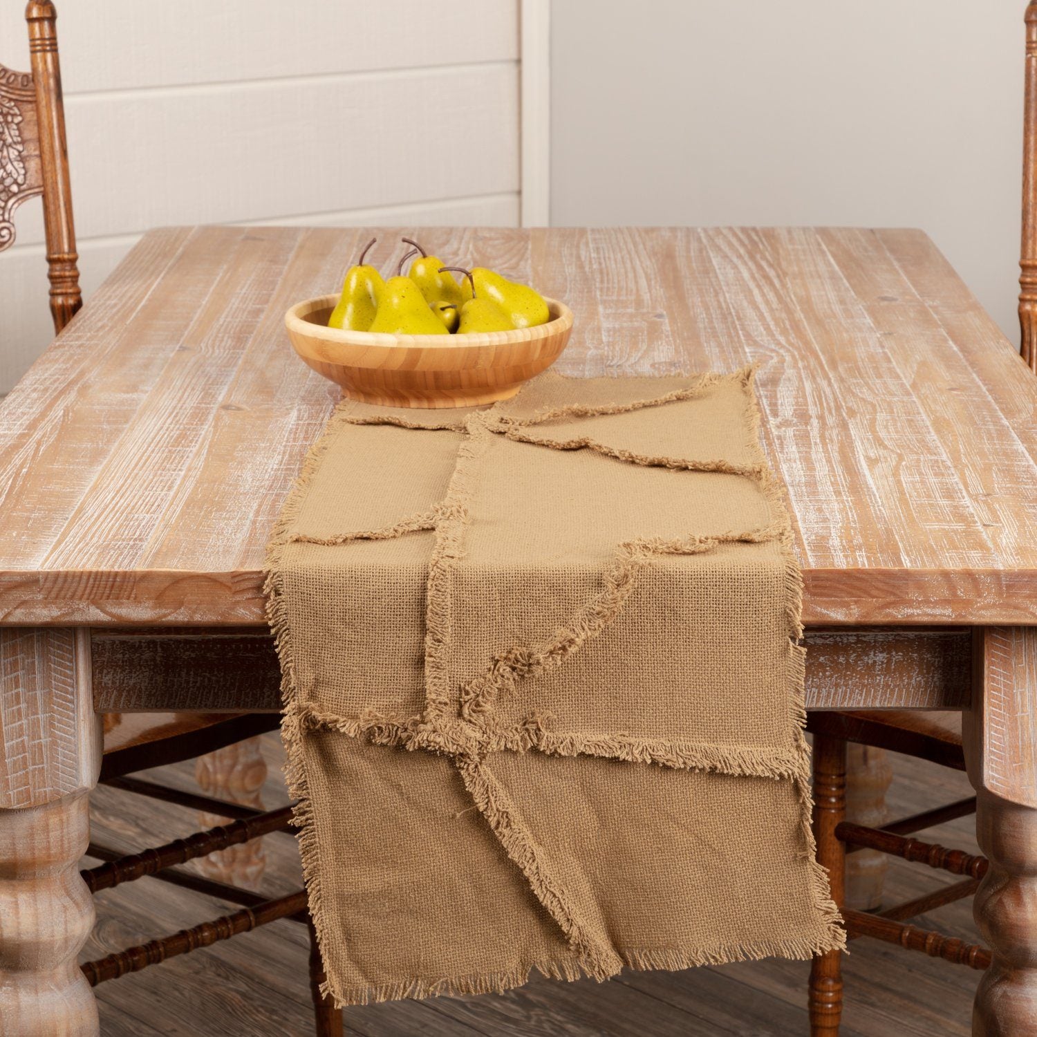 Burlap Natural Chair Pad