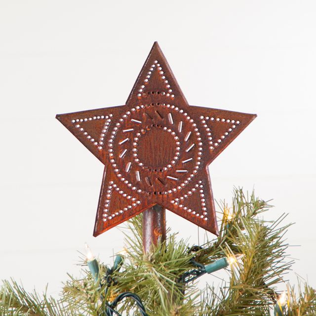 Rustic Velvet Christmas Star Ornament, Winter Star with Greenery, Prim –  NorwoodPrimitives