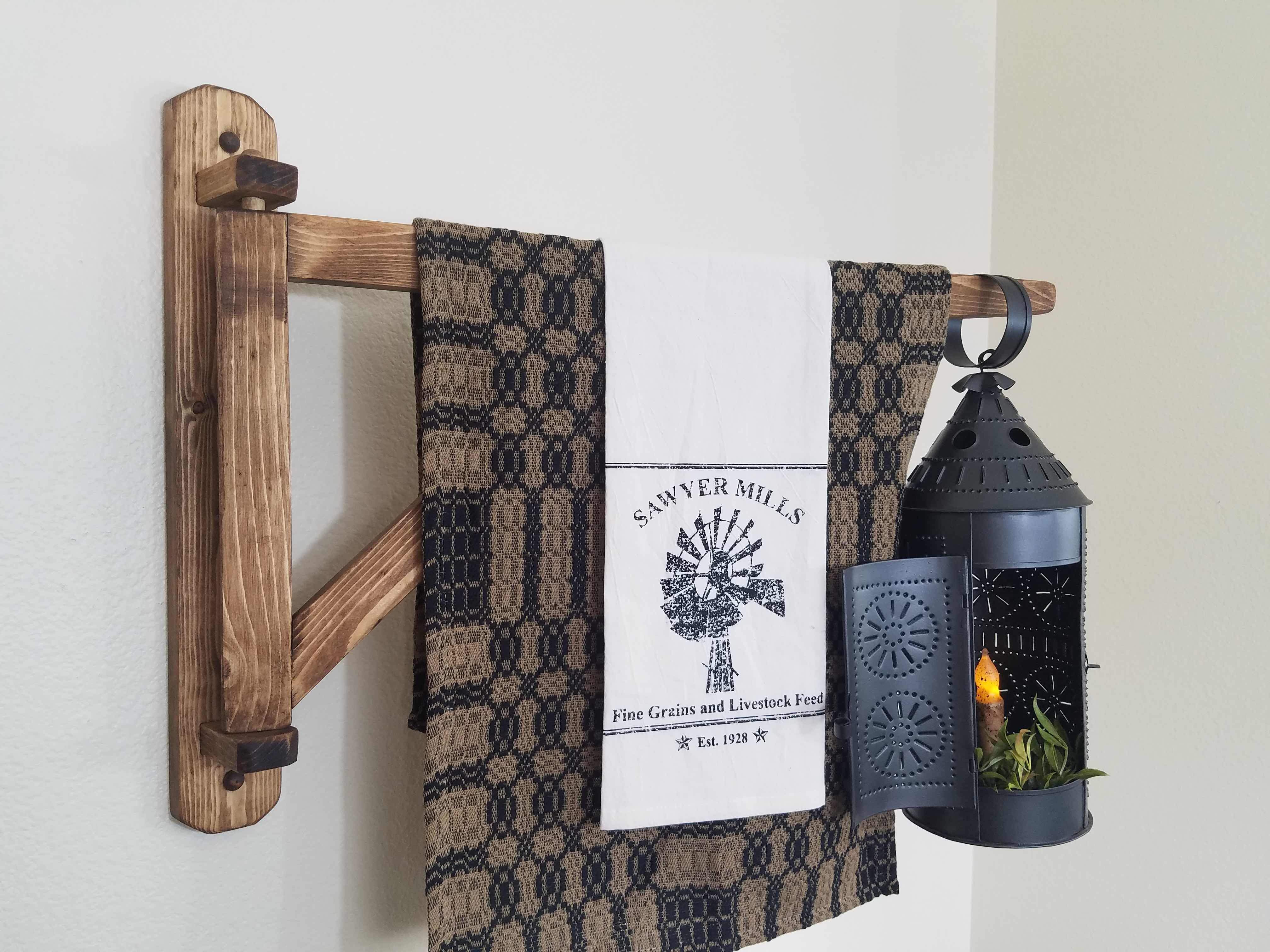 Wooden Blanket Holder Hanger How to Hang A Pendleton Blanket on the Wall 