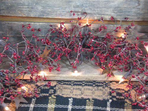 CWI Red and Burgundy Pip Berry Garland 4
