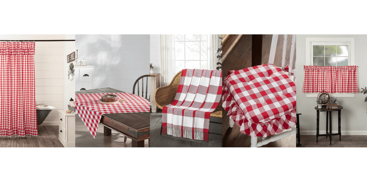 Annie Red Buffalo Check Collection