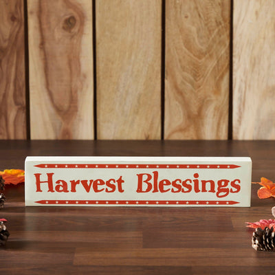 Harvest Blessings Mini Stars Sign - Primitive Star Quilt Shop