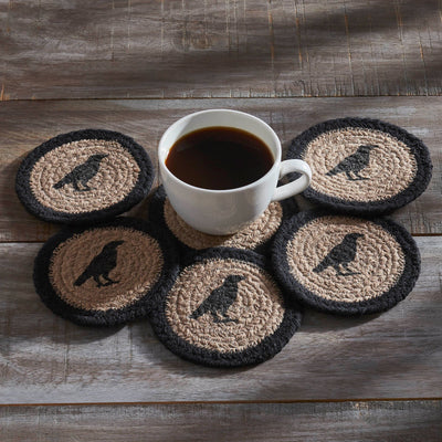 Raven Harvest Braided Coaster - Set of 6 - Primitive Star Quilt Shop