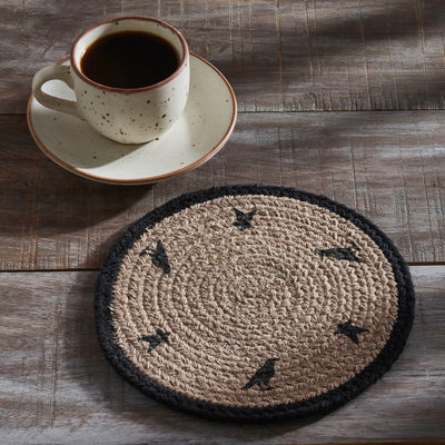 Raven Harvest Braided Trivet 8" - Primitive Star Quilt Shop