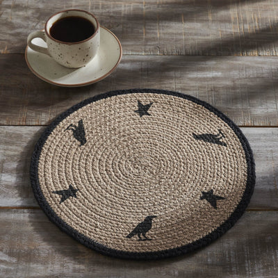 Raven Harvest Braided Trivet 12" - Primitive Star Quilt Shop