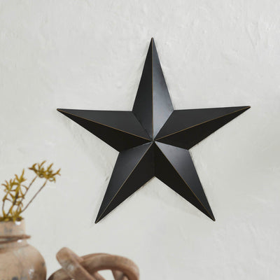 18" Satin Black Barn Star - Primitive Star Quilt Shop