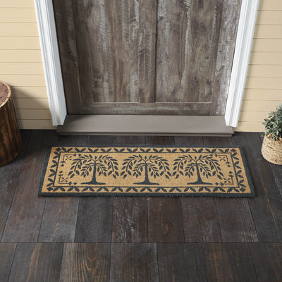 Willow Tree Coir Rectangle Rug 17x48" - Primitive Star Quilt Shop