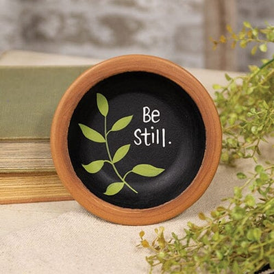 "Be Still" Mini Wooden Decorative Bowl - Primitive Star Quilt Shop