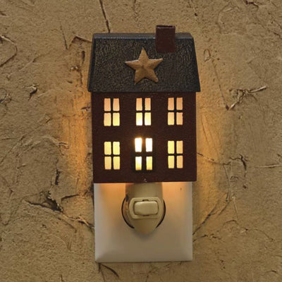 Home Place Night Light - Primitive Star Quilt Shop