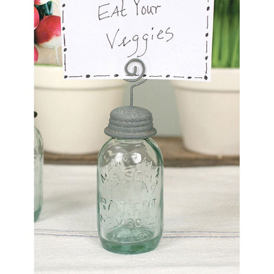 Mason Jar Place Card Holder - Primitive Star Quilt Shop