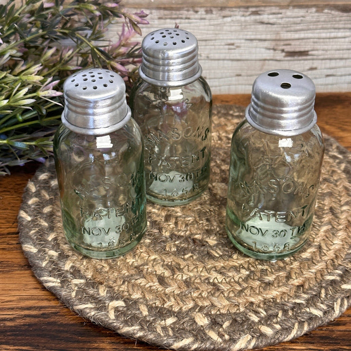 Mason Jar Salt and Pepper Shakers