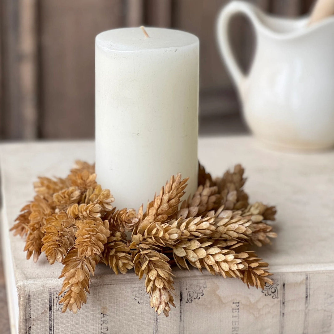 Lancaster and Vintage Wheat Hops Candle Ring 8