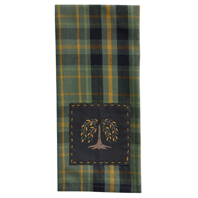 Willow Lane Plaid Tea Towel - Primitive Star Quilt Shop