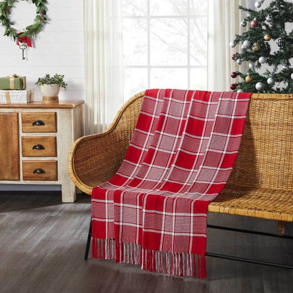 Birch Trail 3pc Decorative Throw and Pillo Red buying Tartan Plaid 60x50