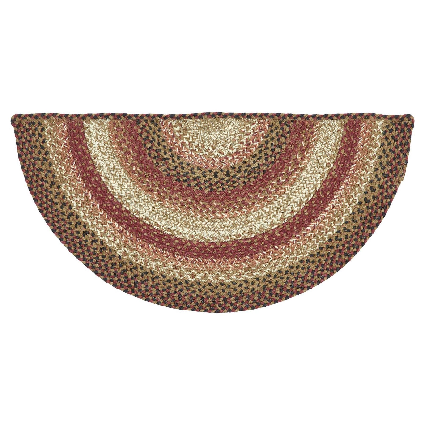 Ginger Spice Oval Braided Rug 27x48 - with Pad Default