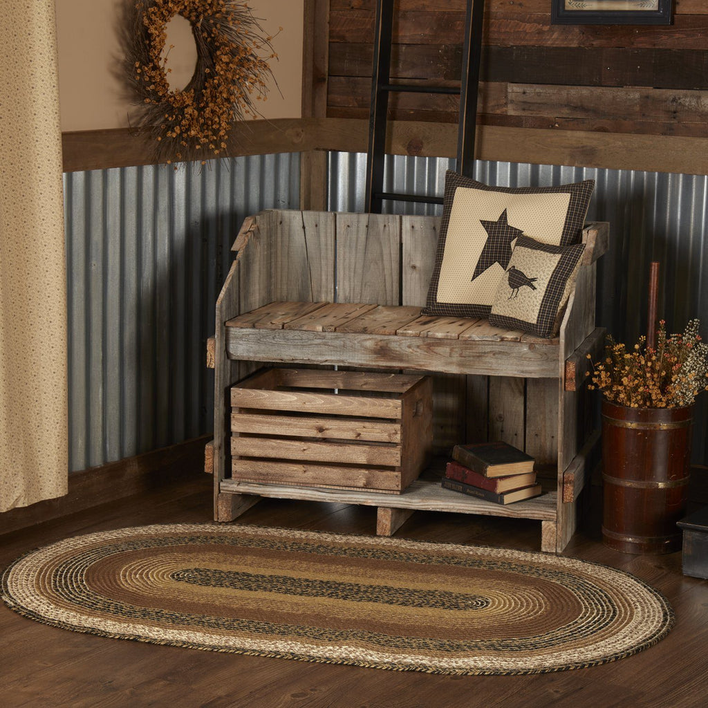 Kettle Grove Jute Rug Oval w/ Pad 24x36