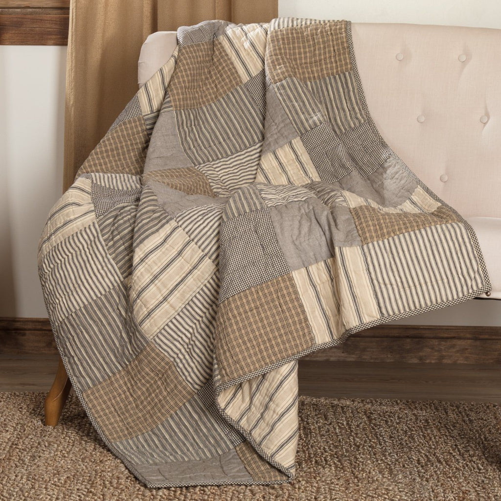 Dark grey quilted online throw