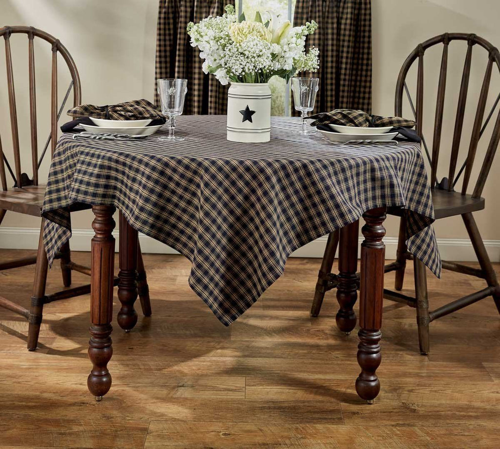 Stunbing3andtverytuniquetpi k, brown3andtyellow retro vi tage3square tablecloth - approx. store 54